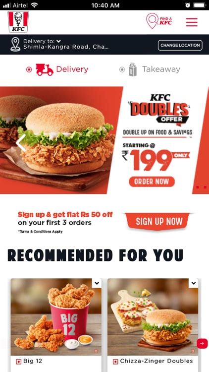 kfc online order phone number bangalore